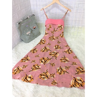 MD35 Đầm maxi 2 dây dáng dài