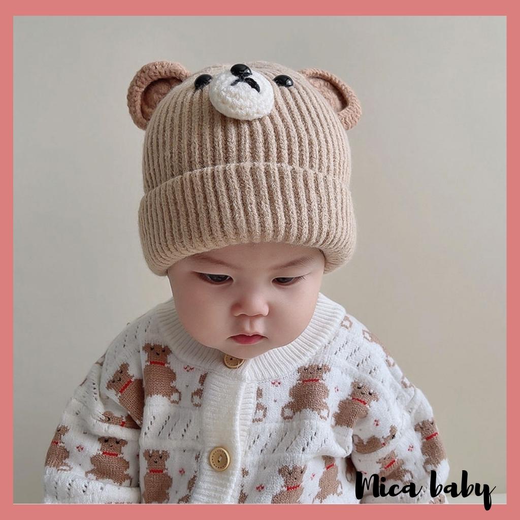 Mũ len hình thú dễ thương cho bé ML203 Mica baby