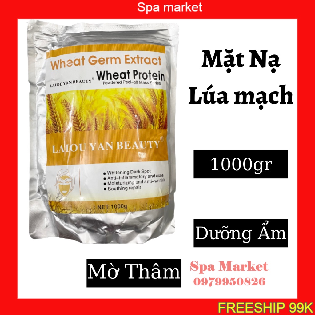 Mặt nạ dẻo lúa mạch 1000g dưỡng ẩm mờ thâm cho spa