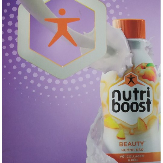 Lốc 6 chai/220ml sữa nutriboost beauty hương đào