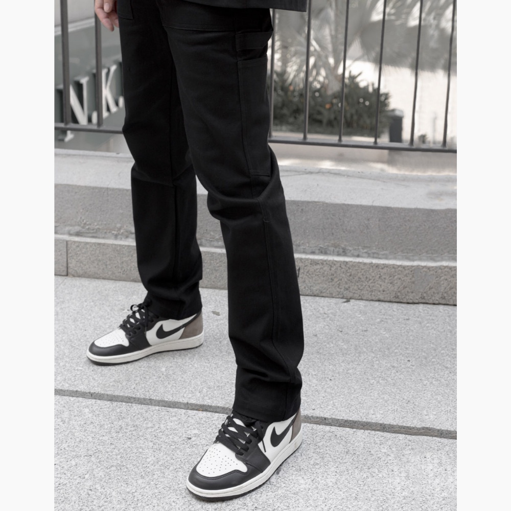 Quần dài nam twill pants màu đen Tum Machines Black - Twill Slim Pant