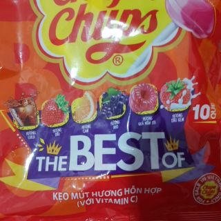 Kẹo mút Chupa chups bịch 10 que