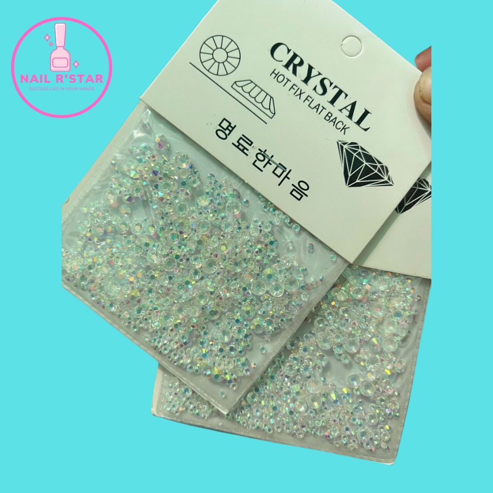 Đá Chân Bằng Trang Trí Móng - set 1200 viên/bịch cao cấp chuyên dụng cho ngành nail NAIL R’STAR