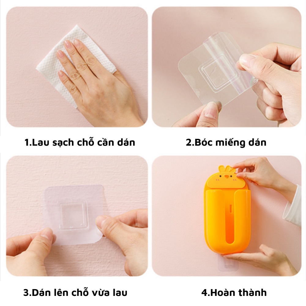 Hộp đựng giấy ăn giấy vệ sinh hình thú ngộ nghĩnh dán tường hộp giấy đa năng nhà tắm nhà bếp