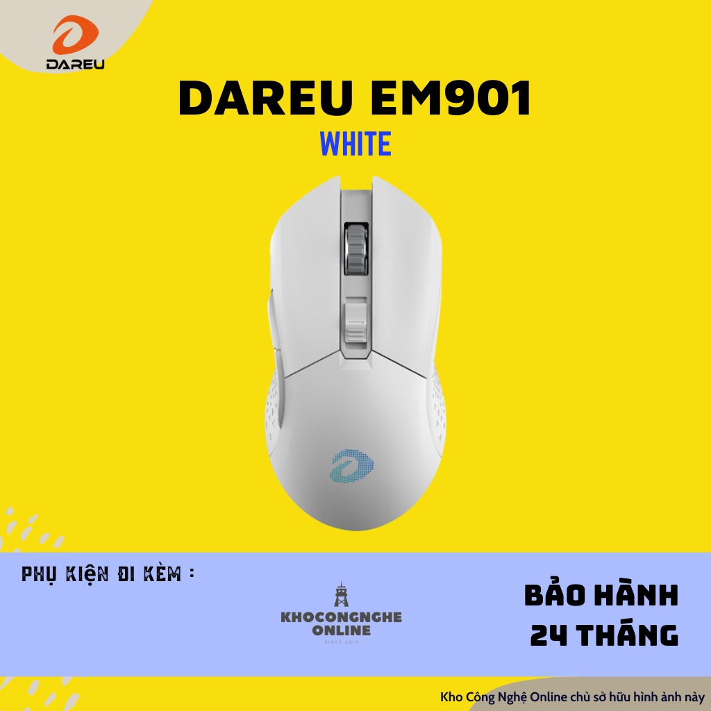 Chuột không dây Gaming DAREU EM901 RGB (BRAVO ATG4090 sensor)