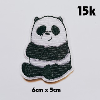 Sticker vải, patch ủi We bare bears