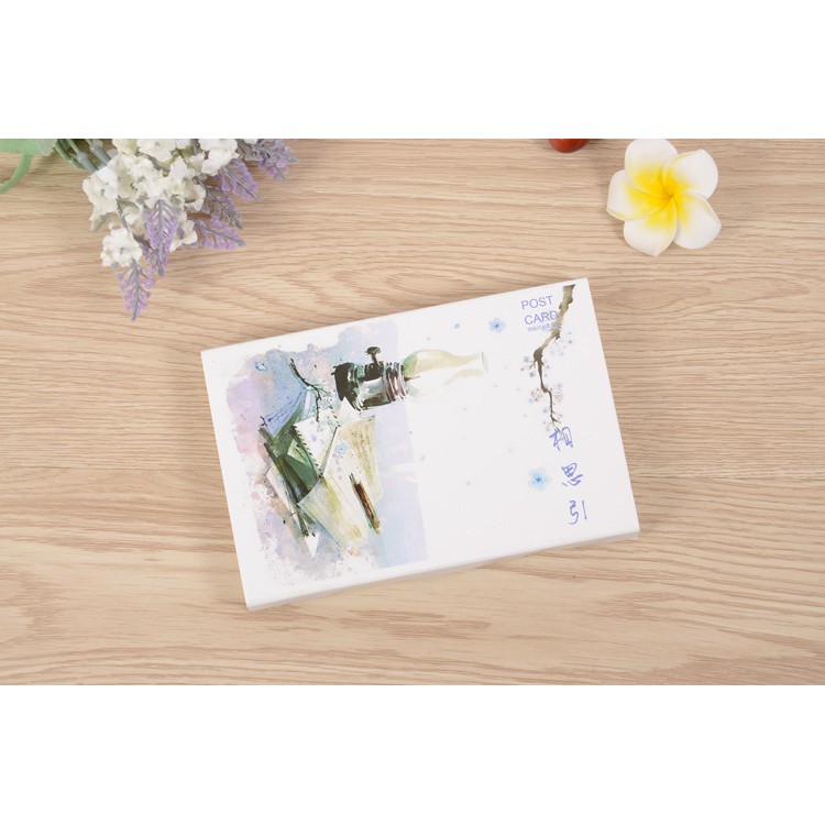 Postcard bầu trời postcard cổ phong (4 mẫu) hộp ảnh bưu thiếp 30 tấm quà tặng trang trí đẹp cổ trang