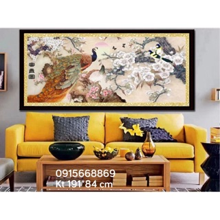 Tranh thêu công : kt 191*84 cm
