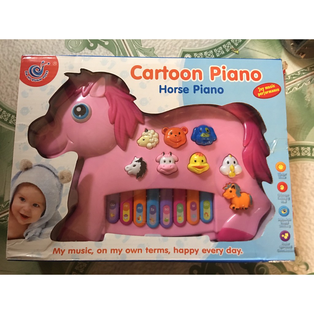 Đàn Piano hình con cua, cá heo, voi, bò, ngựa... cực đẹp cho các bé