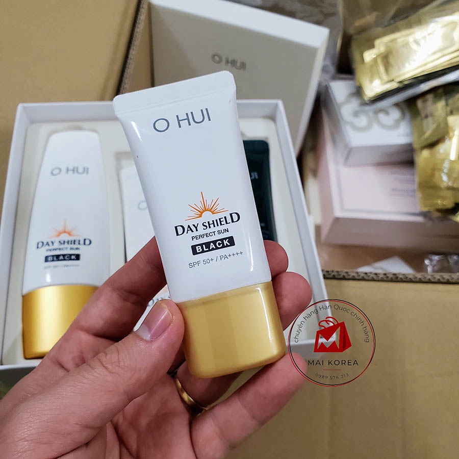 Kem chống nắng OHUI Day Shield PERFECT SUN SPF50+/PA++++ tách set