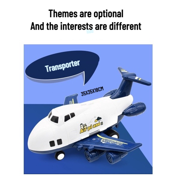 Bộ Đồ Chơi Xe Cứu Hỏa/Máy Bay/Xe Công Trường Bằng Hợp Kim Cho Bé