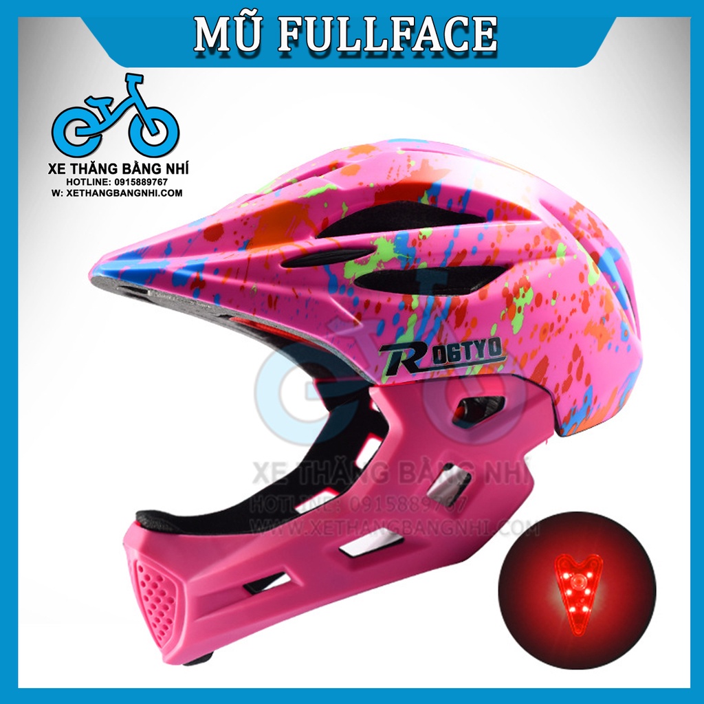 Mũ bảo hiểm trẻ em Fullface - đỏ