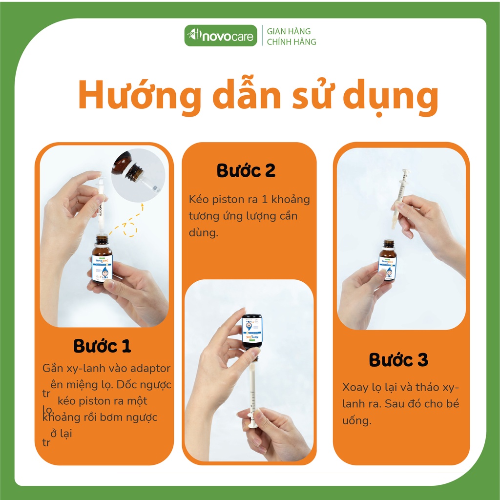 Kẽm Hữu Cơ Nhỏ Giọt NovozinC-Hỗ Trợ Tăng Đề Kháng, Cải Thiện Vị Giác, Giúp Bé Ăn Ngon,Tăng Cường Hấp Thu Dinh Dưỡng 15ML