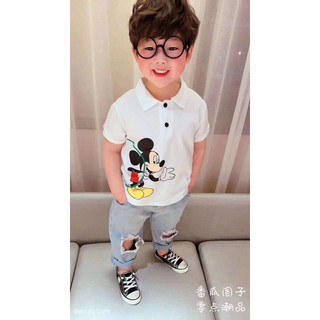 Áo polo Mickey bé trai