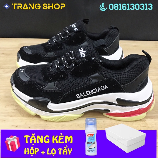 [FULL BOX+TẶNG LỌ TẨY TRẮNG] Giày thể thao sneaker Ulzzang Triple s size 36-43.      . | BigBuy360 - bigbuy360.vn