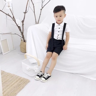 SET SƠ MI QUẦN SỌC BÉ TRAI
