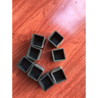 Bộ 50 Nắp bịt ngoài nhựa cho sắt hộp vuông 25x25mm; Nắp chụp nhựa. nút bịt nhựa vuông 25x25mm