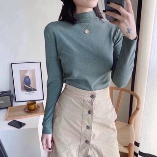 Áo Giữ Nhiệt Nữ Motie Cổ Cao 3 Phân Đẹp túi vàng phong cách hàn quốc-XIAOMIMI SA252