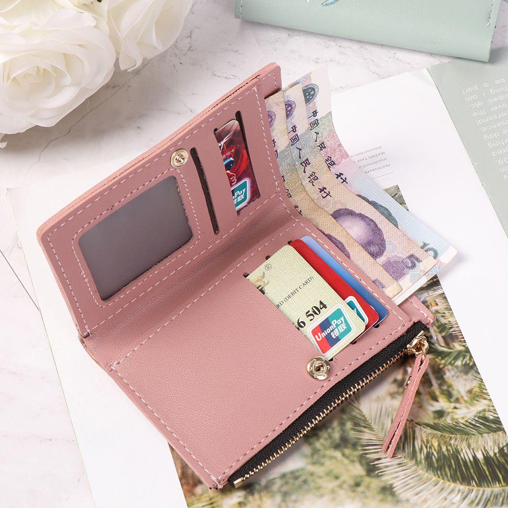 Ví Ngắn Dạng Gập In Họa Tiết Hoa MIHAN1