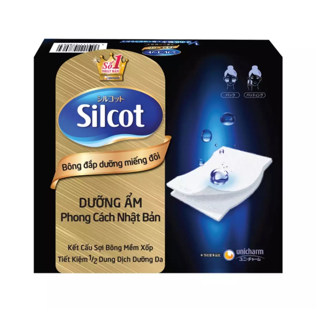 Combo 3 hộp Bông tẩy trang Silcot đắp dưỡng miếng đôi 40 miếng/hộp