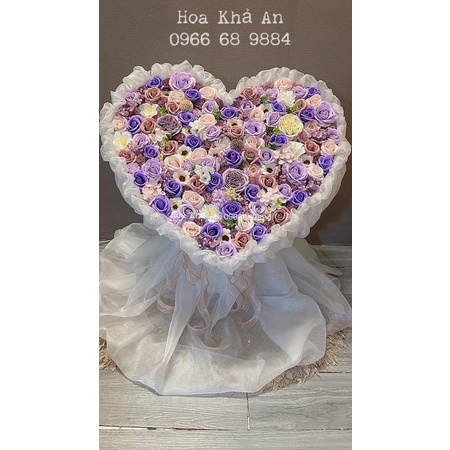 Hoa Tim Sáp mix các loại cao cấp, Bền vĩnh cửu. Hàng thiết kế. Siêu to.