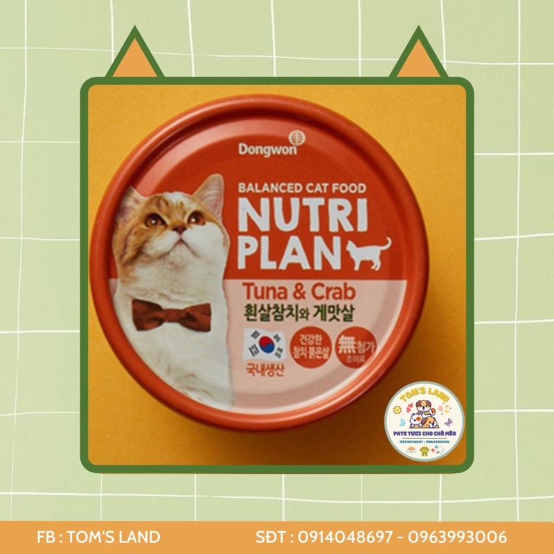 Pate lon Nutri Plan cho mèo 🐱