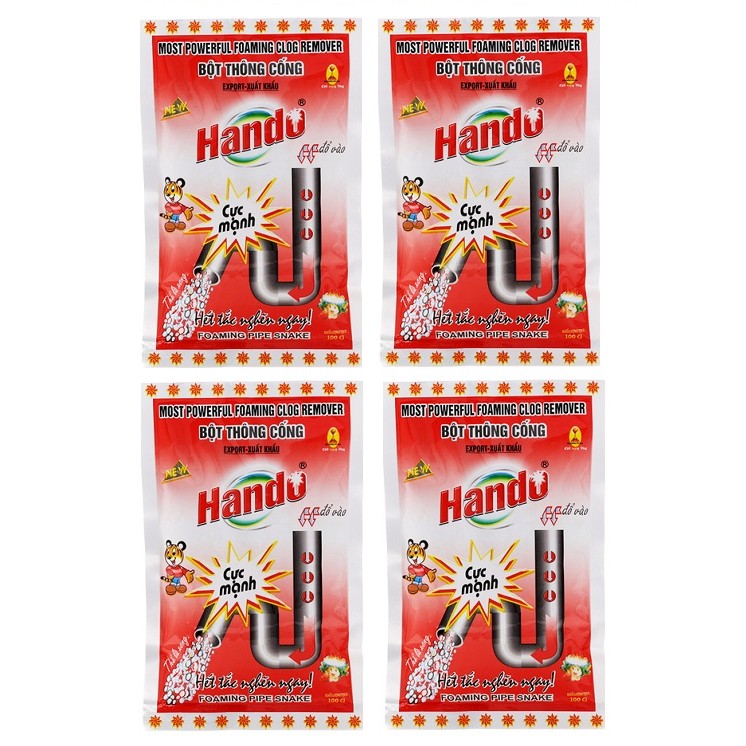 Combo 12 gói bột thông cống xuất khẩu hando cao cấp