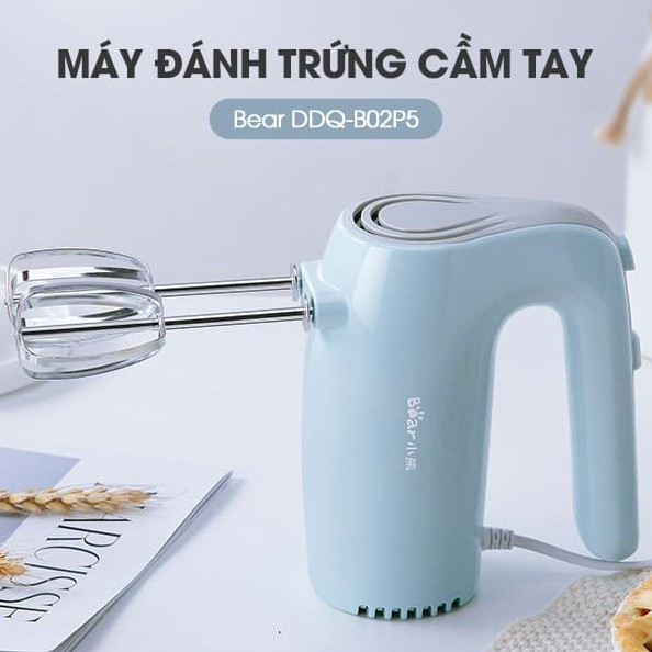 Máy Đánh Trứng Cầm Tay Mini Bear Trộn Bột Đa Năng Công Suất Lớn BH 12 tháng