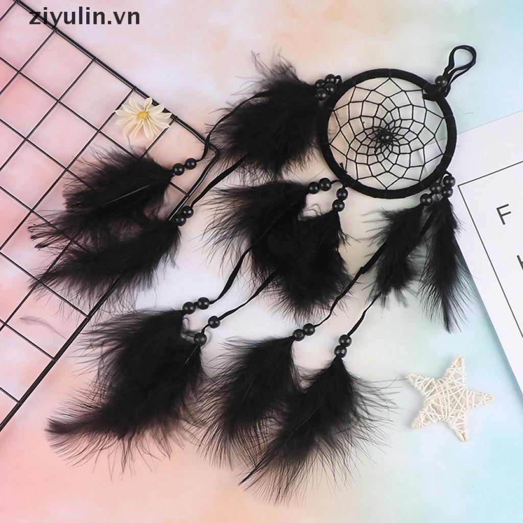 Dreamcatcher Đính Lông Vũ Thủ Công Treo Trang Trí Nhà Cửa / Xe Hơi