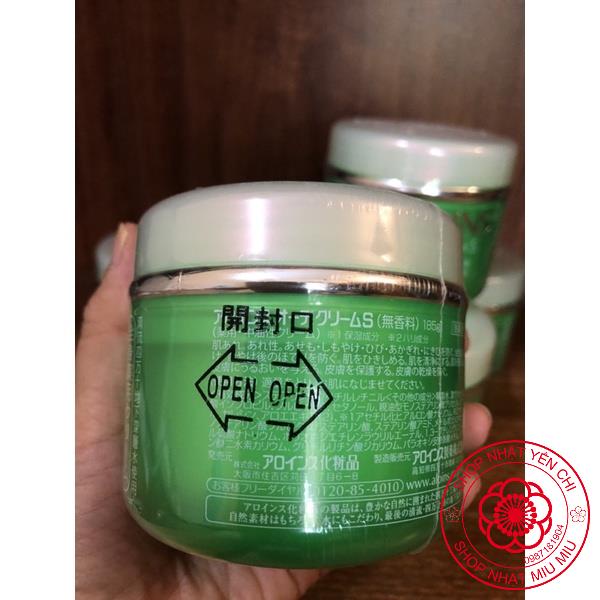 Kem xanh lô hội aloins, Kem dưỡng trắng da Aloins Eaude Cream S tím 185g 210g to Nhật bản