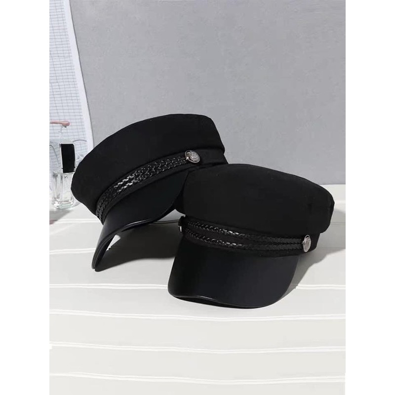 Mũ nồi thuỷ thủ baret nữ siêu đẹp (Đen)