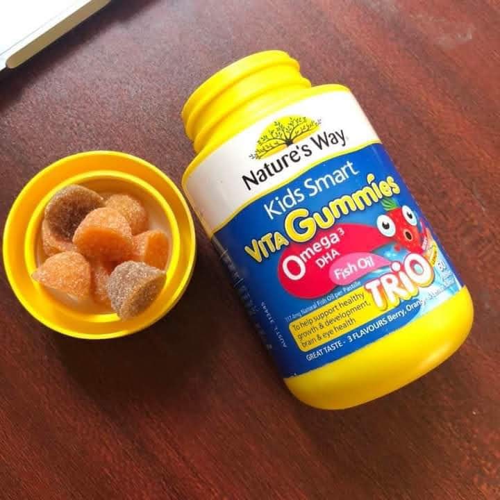 Kẹo Vitamin Nature's Way Kids Smart VITA Omega3 DHA Fish Oil Trio - Úc