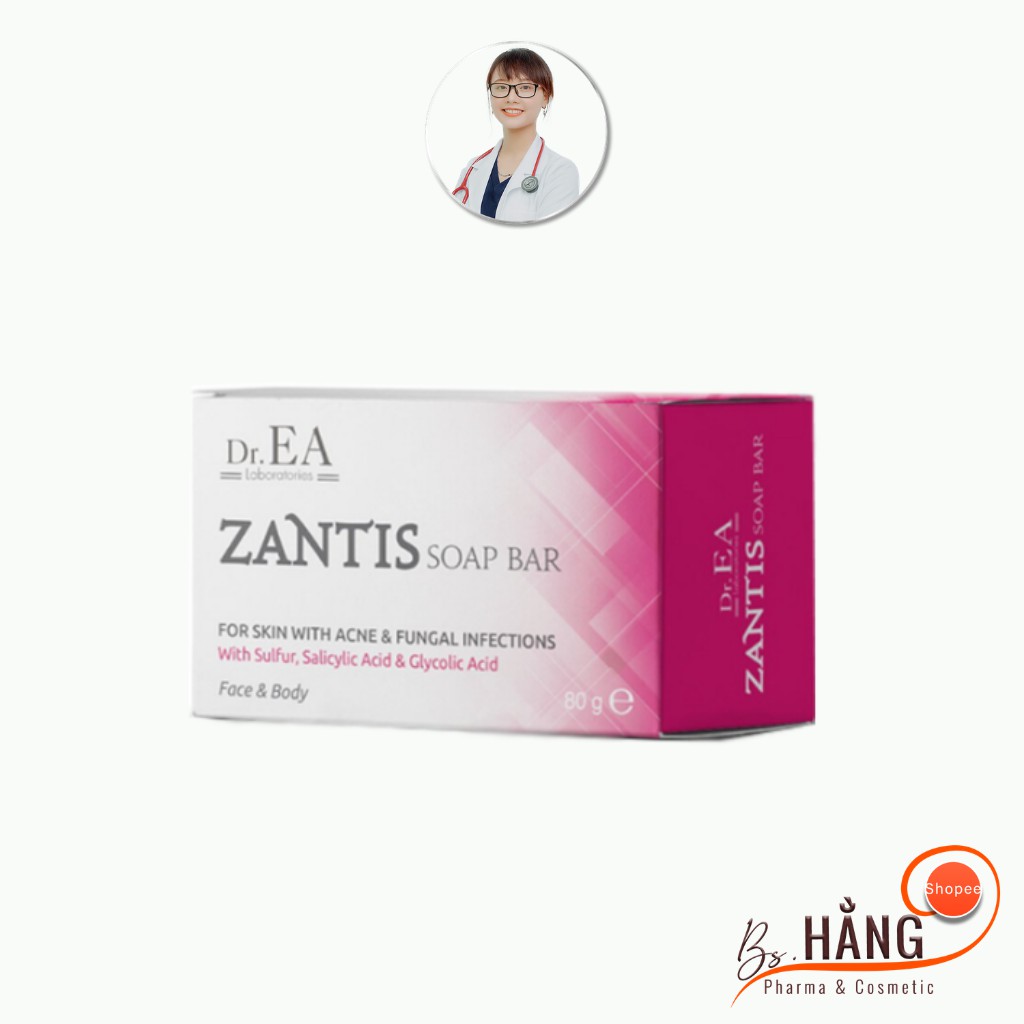 ✅[Chính Hãng] Zantis - Xà Phòng Tắm - Giảm Mụn, Dày Sừng Nang Lông - Dr. EA Zantis Soap Bar, 80g | BigBuy360 - bigbuy360.vn