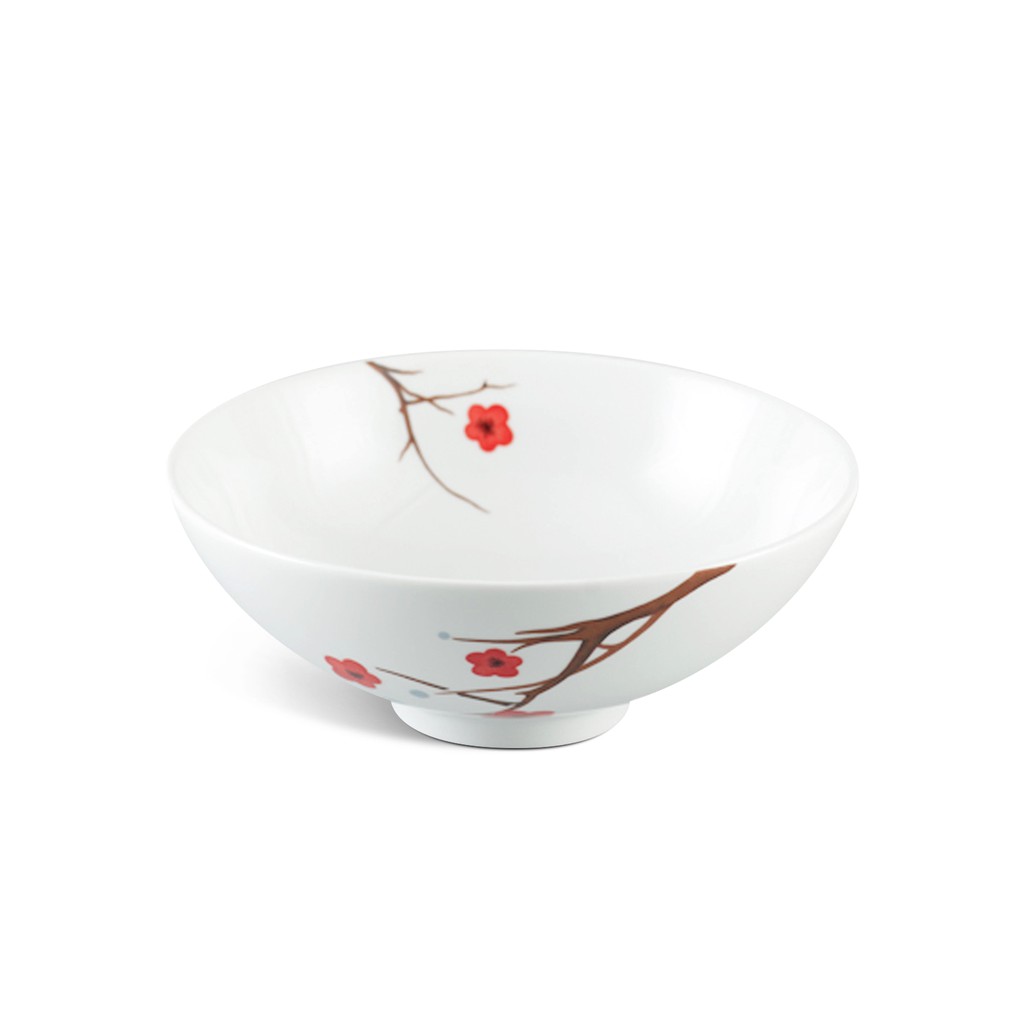 Bộ Hộp 10 Chén Cơm 11.5cm, chén chấm 9cm Hồng Mai, Minh Long I