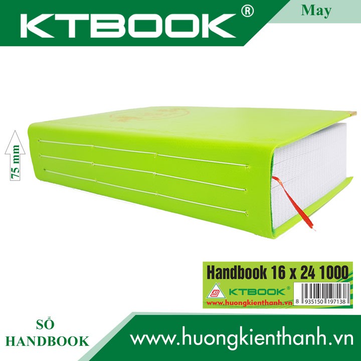 [HOT] SỔ GHI CHÉP BÌA DA HANDBOOK CAO CẤP 1000 trang size 16 x 24 cm ruột giấy in caro (MAY GÁY)