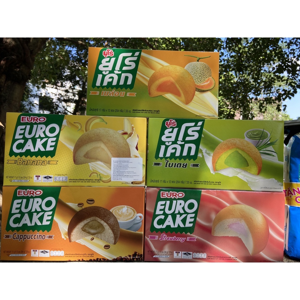 BÁNH TRỨNG EURO CAKE CUSTARD CAKE THÁI LAN 300G