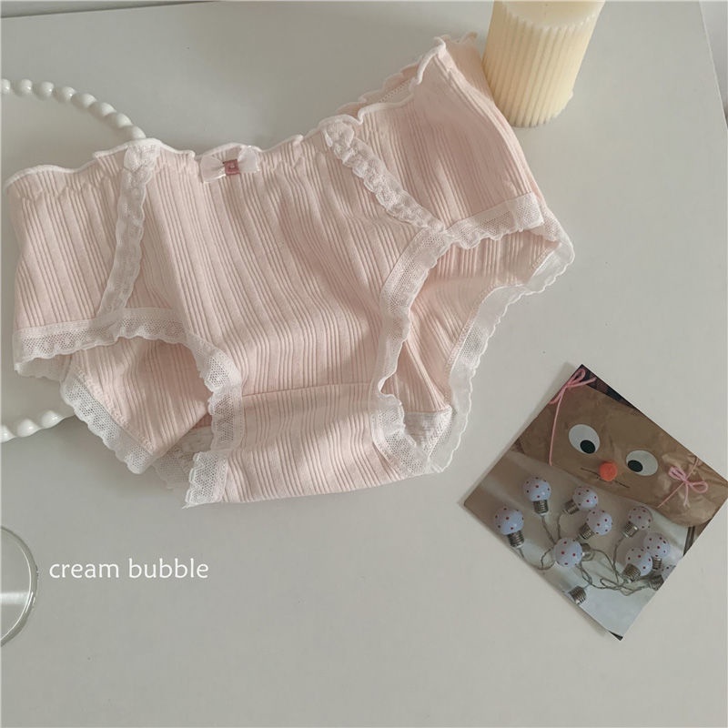 Quần Lót cotton Lưng Vừa Kháng Khuẩn Dễ Thương Cho Bạn Gái