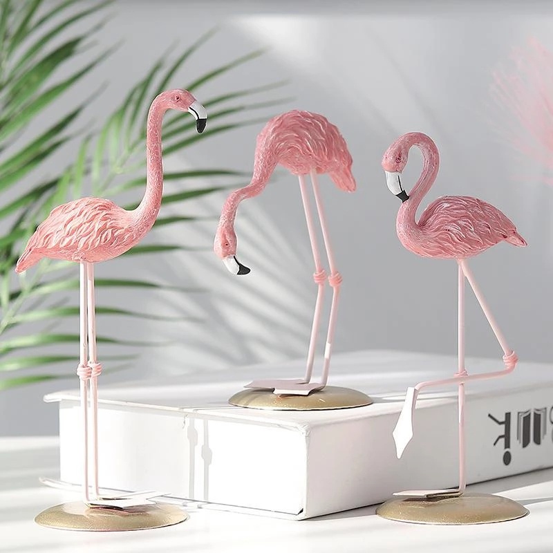 Mô Hình Chim Hồng Hạc Bằng Resin Phong Cách Bắc Âu Trang Trí Nội Thất/Làm Quà Tặng Sinh Nhật DIY