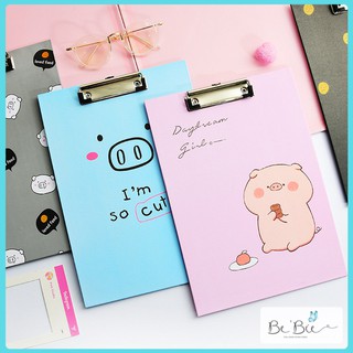 Miếng kẹp giấy A4 học sinh hình heo dễ thươngBeBie