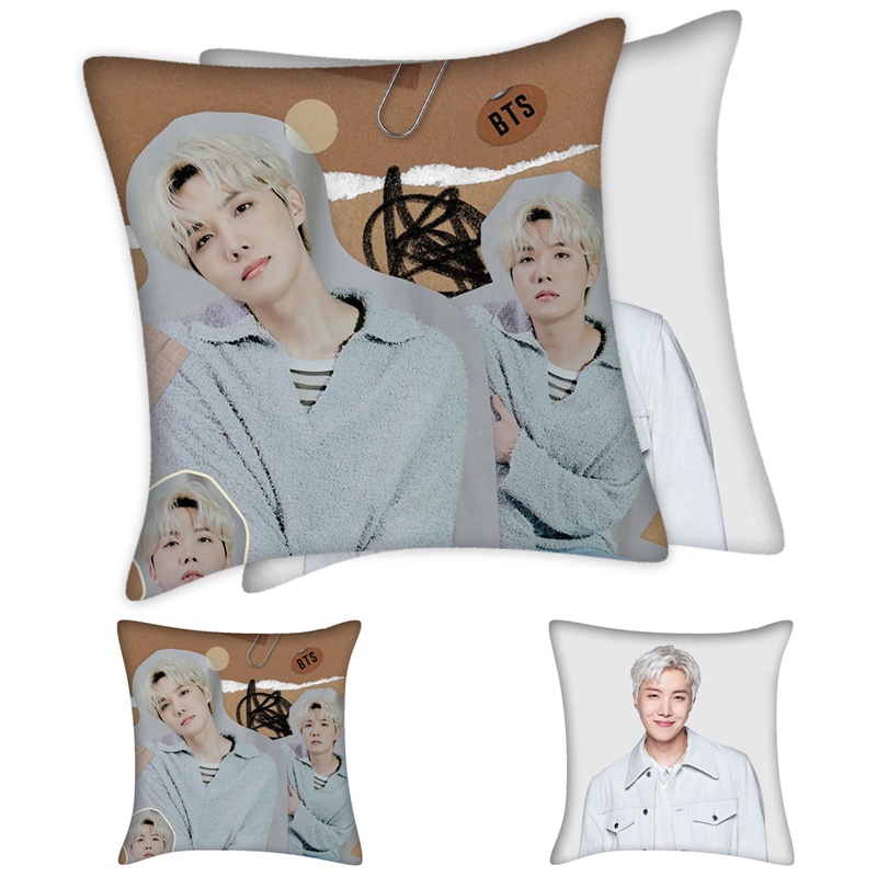 flowersqueen Vỏ Gối Vuông In Hình Bt21 Bts Đáng Yêu