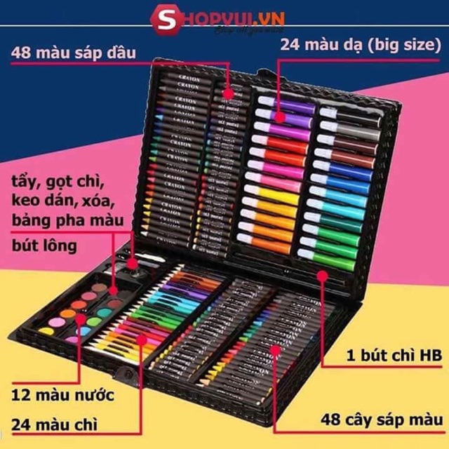 Set màu vẽ 150 chi tiết