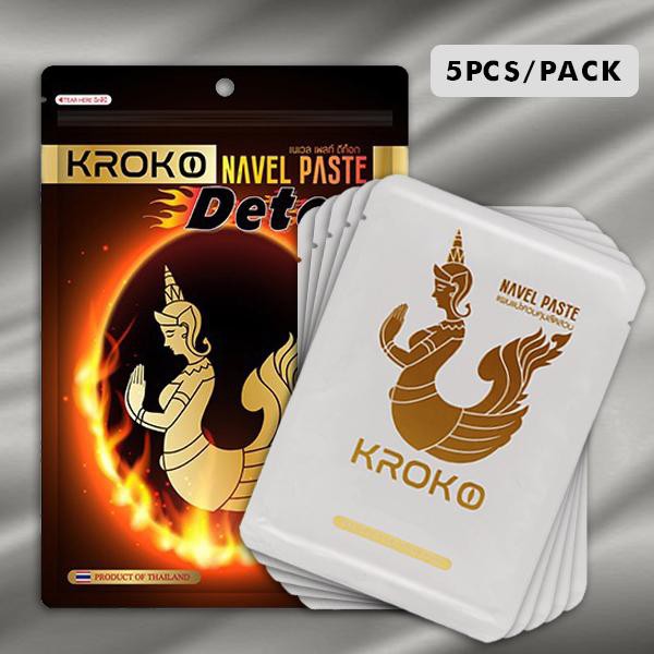 5 Miếng Dán Tan Mỡ Bụng Kroko Detox Thái Lan Navel Paste
