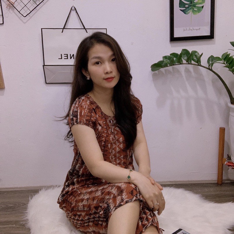 Bộ lanh (Royan) lửng chun cổ chất lanh chuẩn đẹp VT