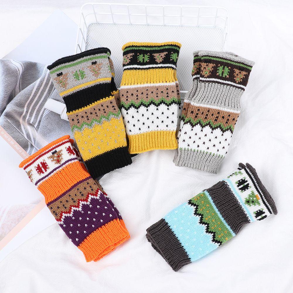 Găng Tay Đan Len Dài Mềm Mại Ấm Áp