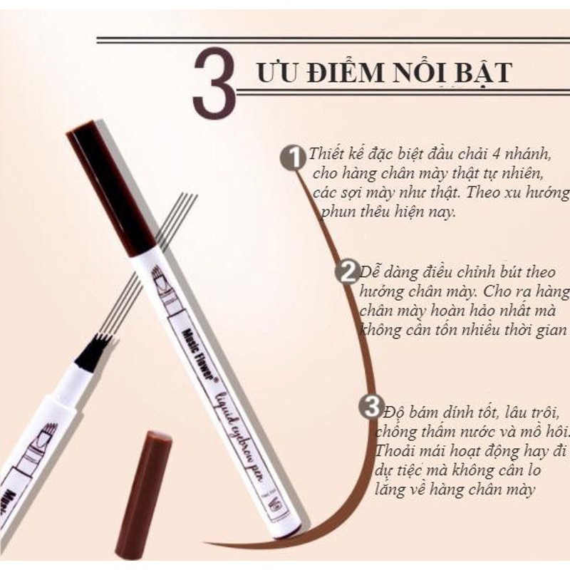 Bút Kẻ Lông Mày Phẩy Sợi 4D SEXXY.