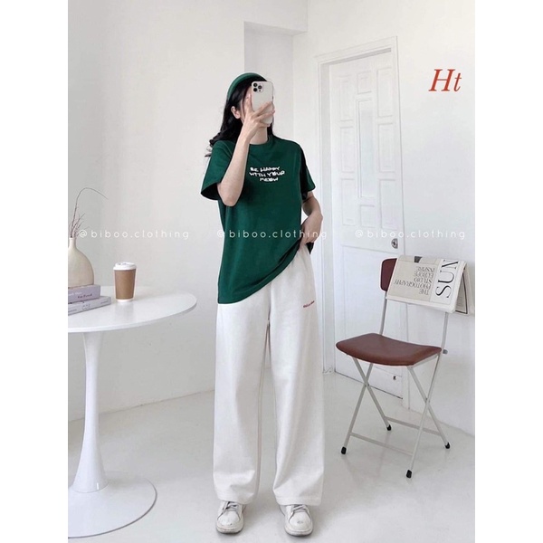 Bộ áo be happy quần xuông trắng H2B768