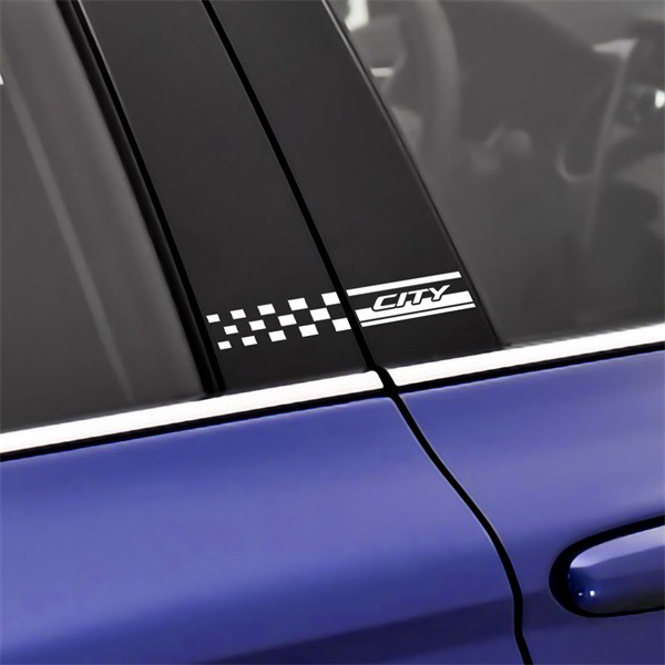 Set 2 Miếng Dán Trang Trí Xe Hơi honda city 2014-2019