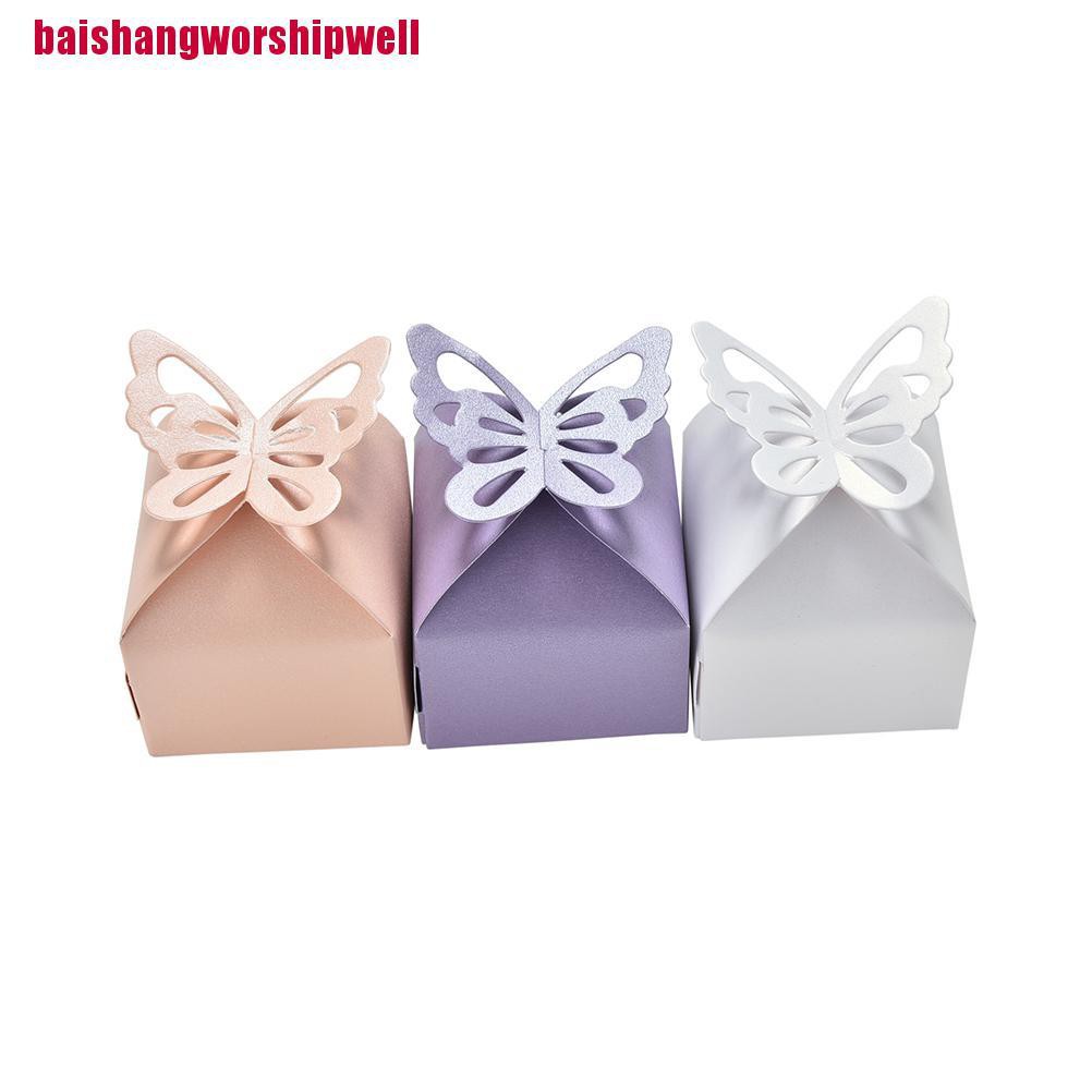 Set 10 Hộp Đựng Bánh Kẹo Trang Trí Tiệc Cưới