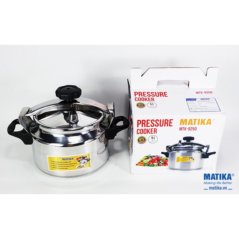 Nồi Áp Suất Gas Kim Cương KC-ASG22 - 5 Lít - Nồi Áp Suất Gas MATIKA MTK-9250