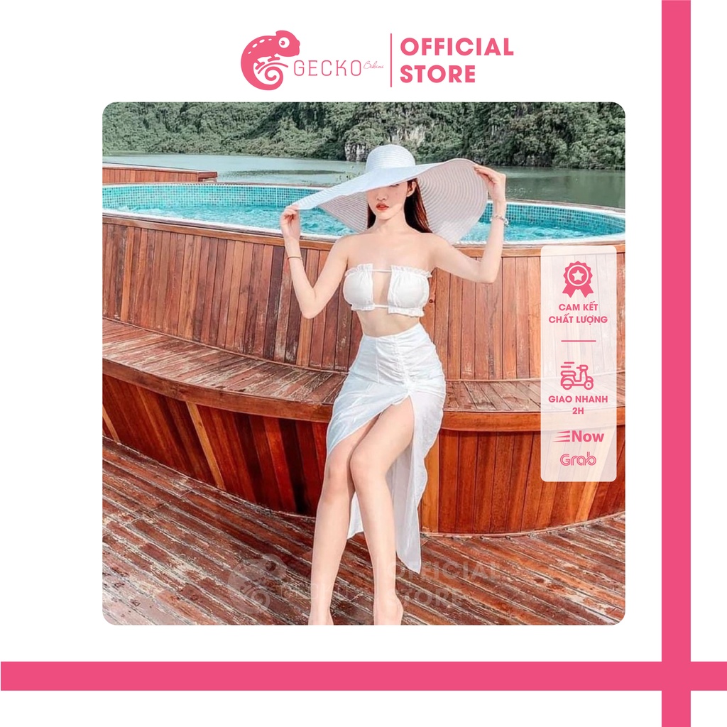 Bikini Đồ Bơi Set 3 Món Áo Quây GK0312 (Ảnh Thật)